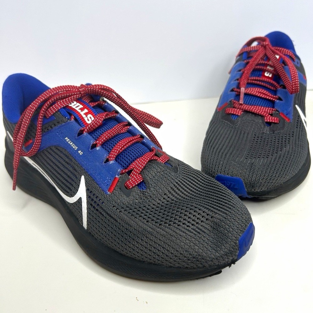 Nike Air Zoom Pegasus 40 NFL Buffalo Bills Men 6.5 Grey Good DZ5976-001 Running